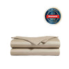 Natural premium bamboo sheet set with fitted and top sheet in queen size