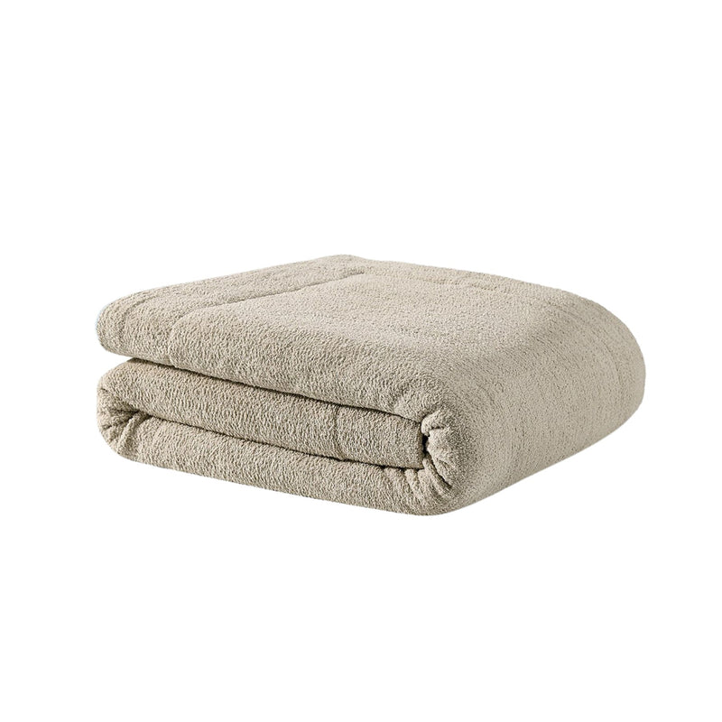 Snug Comforter in reversible design with soft fabric top and bamboo underside