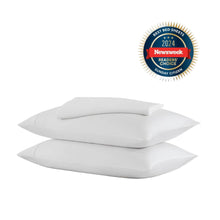 Silky lyocell sheet set folded neatly in neutral tones