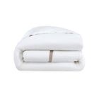 Frame Premium Bamboo Duvet Cover with border detail styled on bed