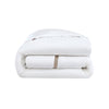 Frame Premium Bamboo Duvet Cover with border detail styled on bed
