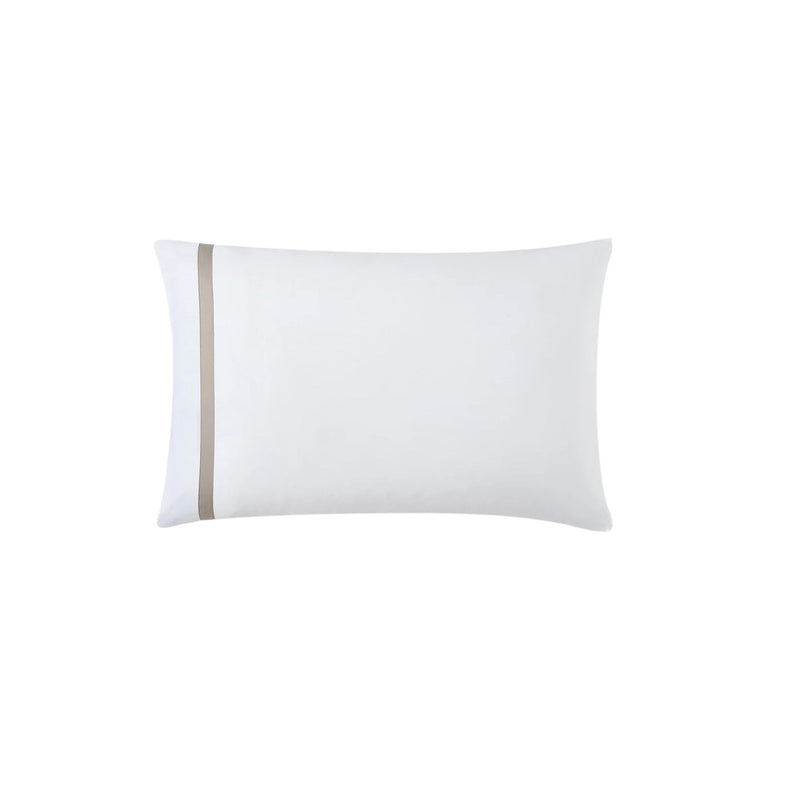 Frame Premium Bamboo Pillowcase Set with border detail in neutral hues