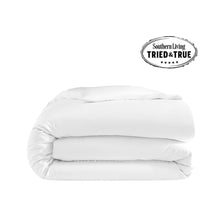 Natural Premium Bamboo Duvet Cover folded neatly on bed