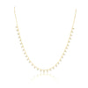 Valerie Necklace featuring dainty CZ stone on gold chain