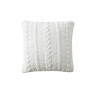 Braided throw pillow in ultra-soft Snug fabric with memory foam fill