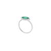 Clear Ambitions malachite Evil Eye ring handmade in Thailand