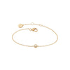 Gold White Topaz Bracelet