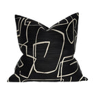 Abstract Pillow Cover in Black, Kravet Woven Textiles