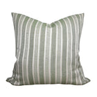 Amida Pillow Cover in Green on Natural, Peter Dunham Textiles