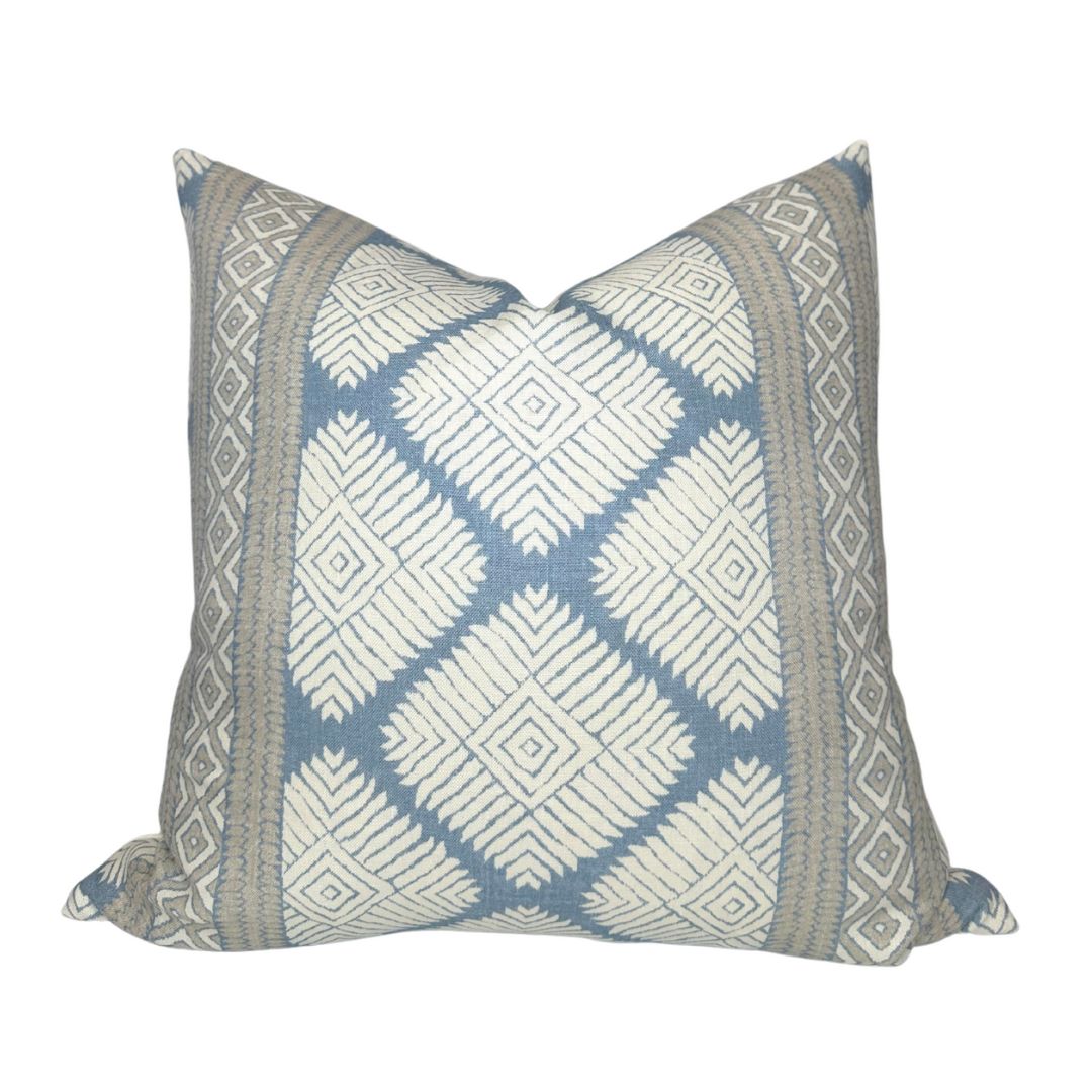 Austin Pillow Cover in Blue