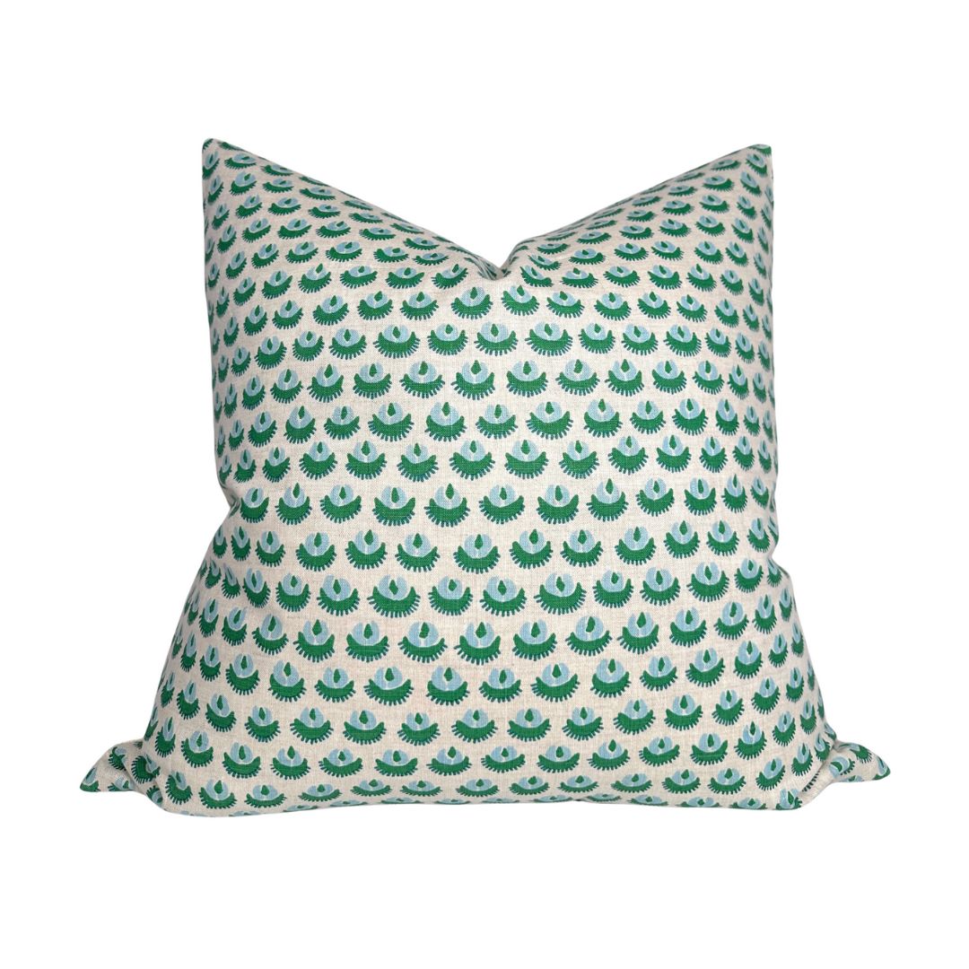 Cadiz Pillow Cover in Green, Walter G Textiles