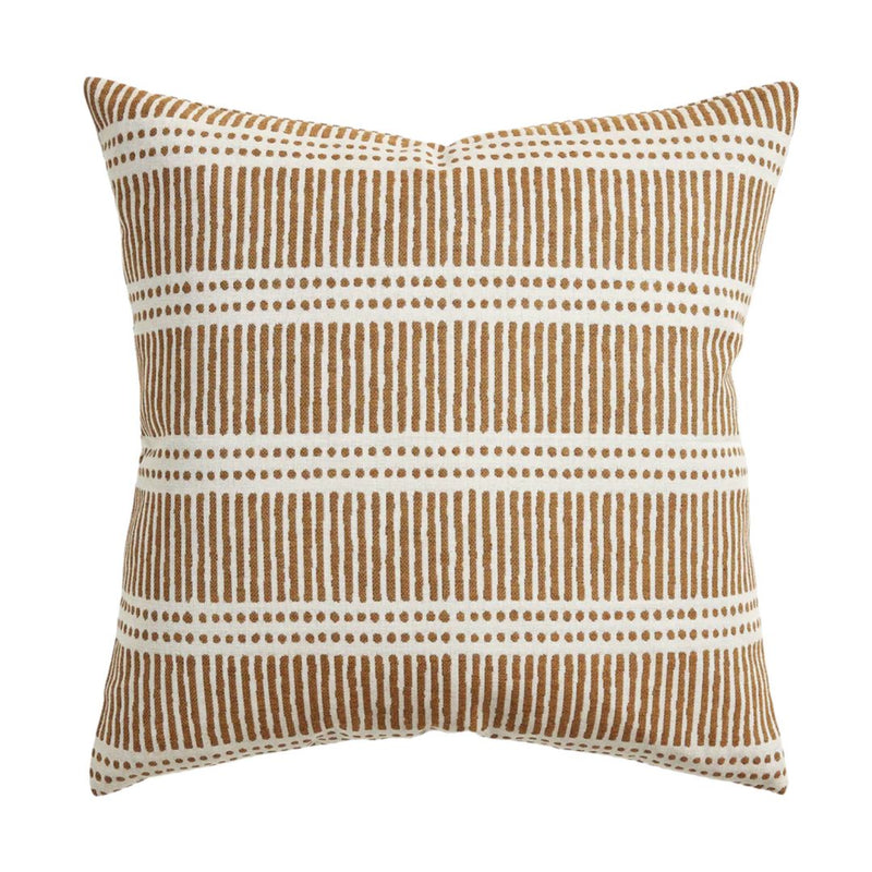 Dash Dot Pillow Cover in Rattan, Walter G Pillows, Decorative Throw Pillows