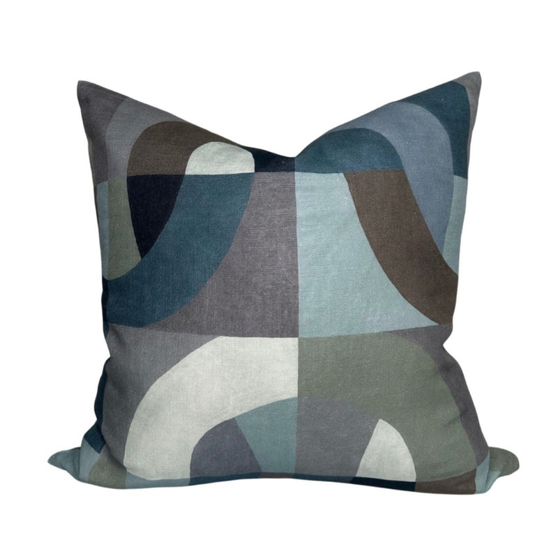 Colonnade Pillow Cover in Indigo, Kelly Wearstler Textiles