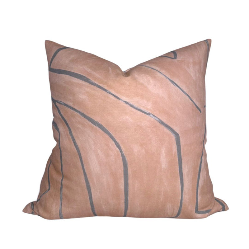 Graffito Pillow Cover in Rosa, Kelly Wearstler Textiles