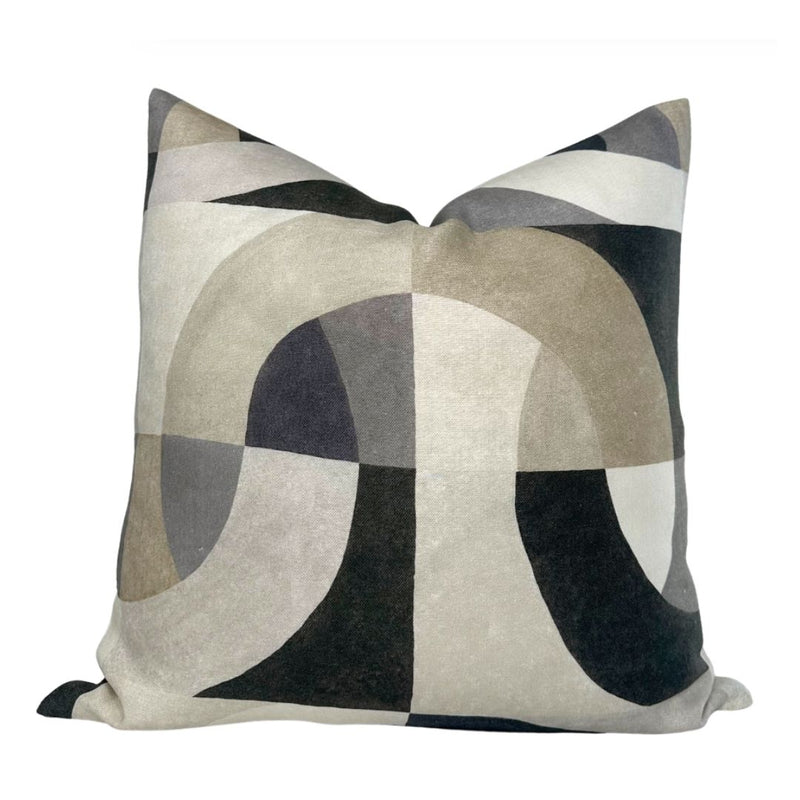 Colonnade Pillow Cover in Onyx, Kelly Wearstler Textiles