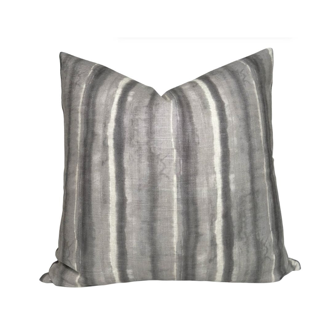 Kumo Stripe Pillow Cover in Charcoal