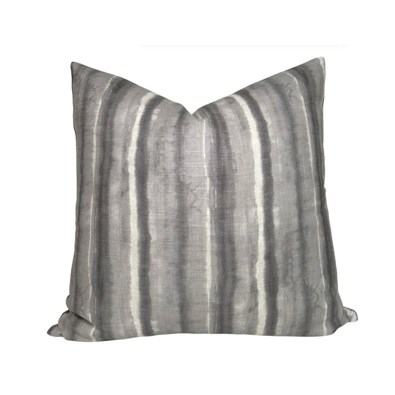 Kumo Stripe Pillow Cover in Charcoal