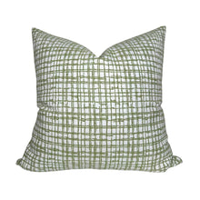 Arcadia Woven Pillow Cover in Sage, Indoor Outdoor Pillow