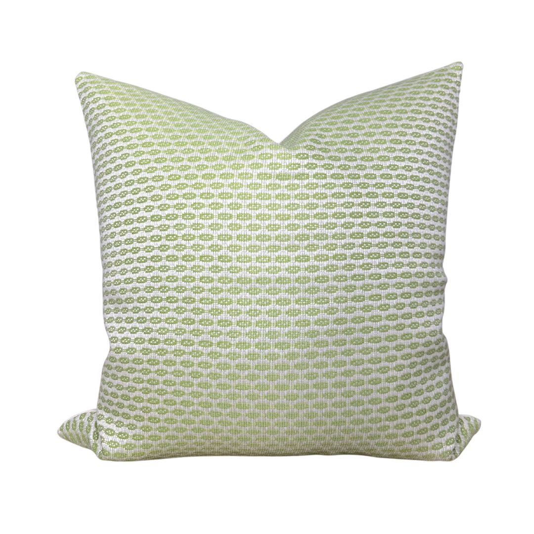Hickox Woven Pillow Cover in Leaf, Schumacher Textiles