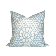 Chamomile Pillow Cover in Spa Blue