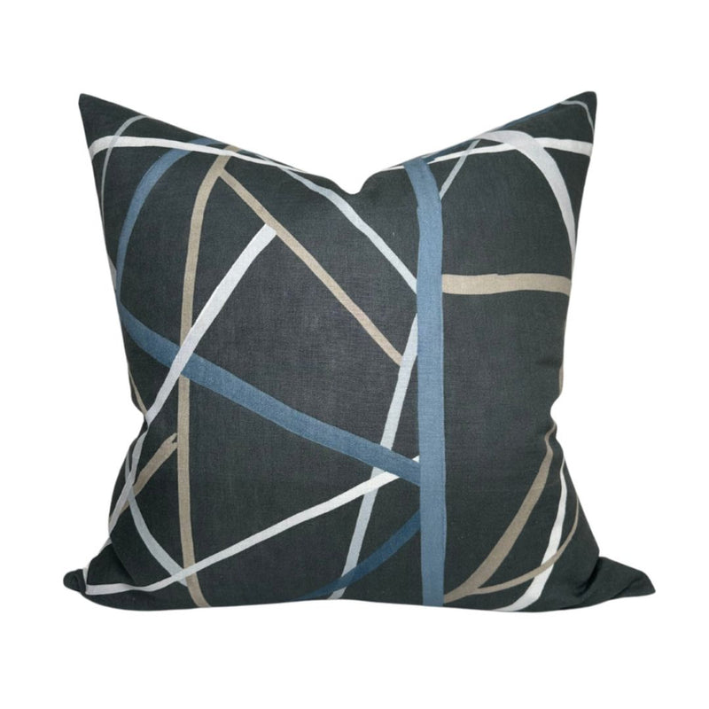 Simpatico Pillow Cover in Raven, Kelly Wearstler Textiles