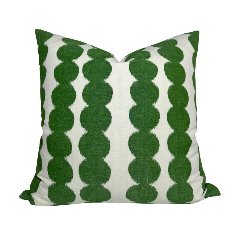 Full Circle Pillow Cover in Green, Schumacher Textiles