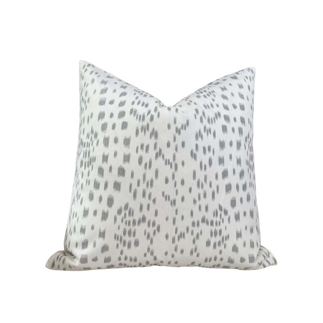 Les Touches Pillow Cover in Gray