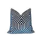 Vanderbilt Velvet Pillow Cover in Navy Blue, Schumacher Textiles