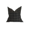 Black Plaid Pillow Cover