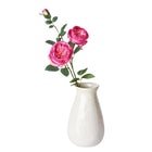 29" Faux Fuchsia Cabbage Rose Stem