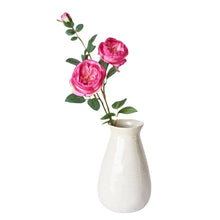 29" Faux Fuchsia Cabbage Rose Stem