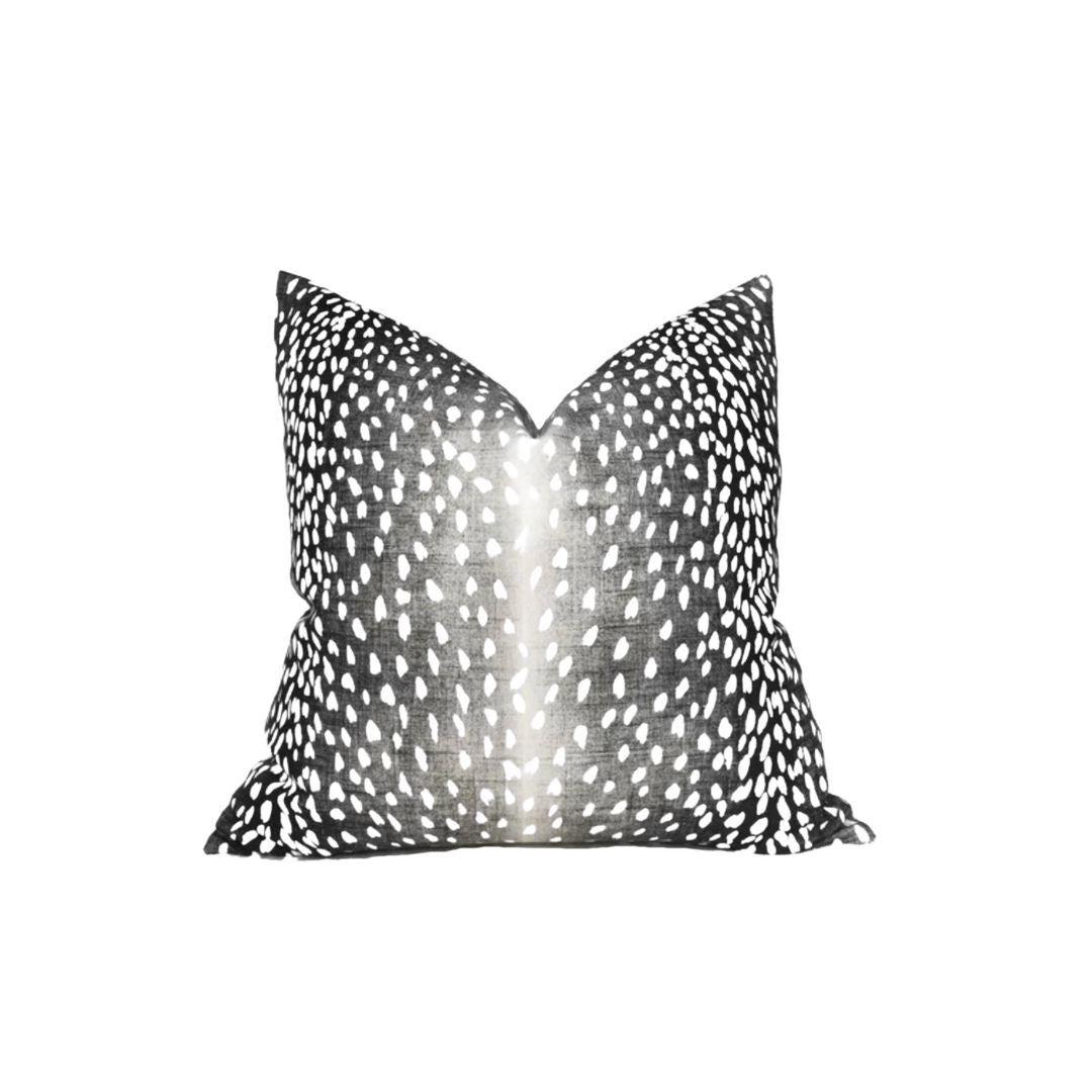 Antelope Pillow Cover in Charcoal