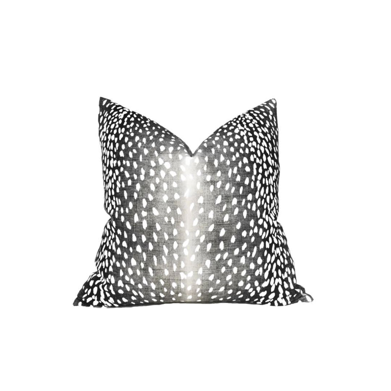 Antelope Pillow Cover in Charcoal