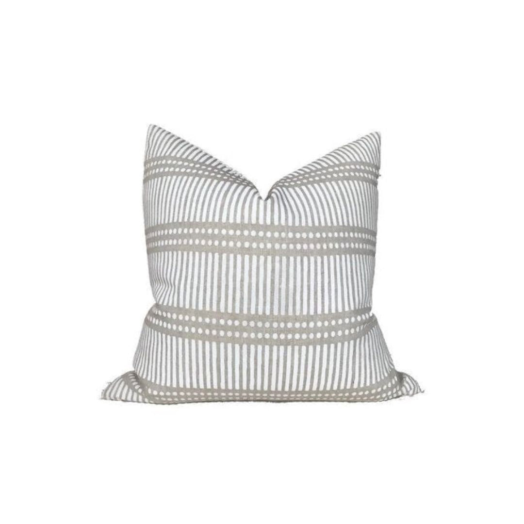 Dash Dot Pillow Cover in Chalk, Walter G Pillows, Decorative Throw Pillows