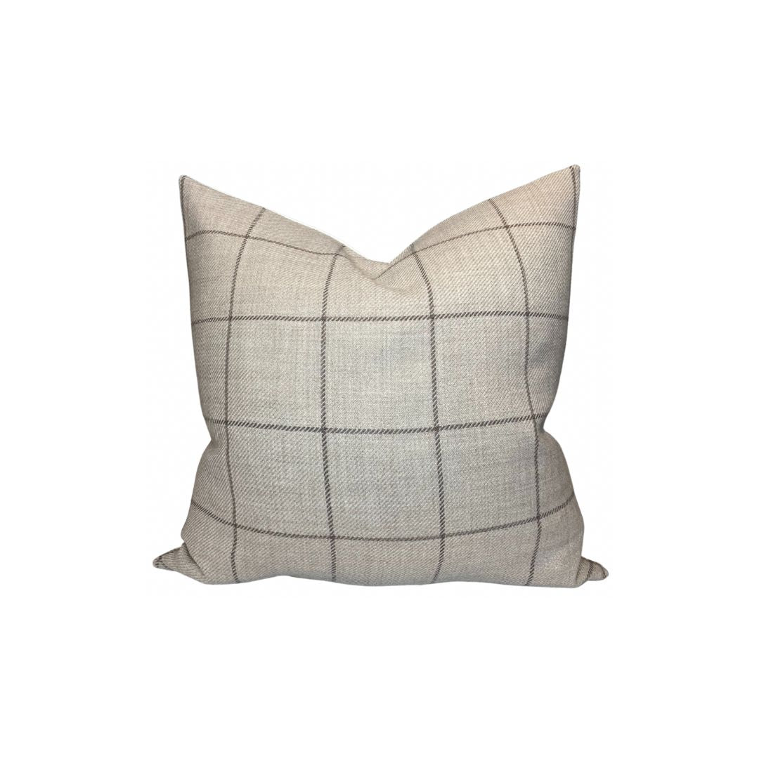 Bancroft Wool Pillow Cover in Malt Brown, Schumacher Textiles
