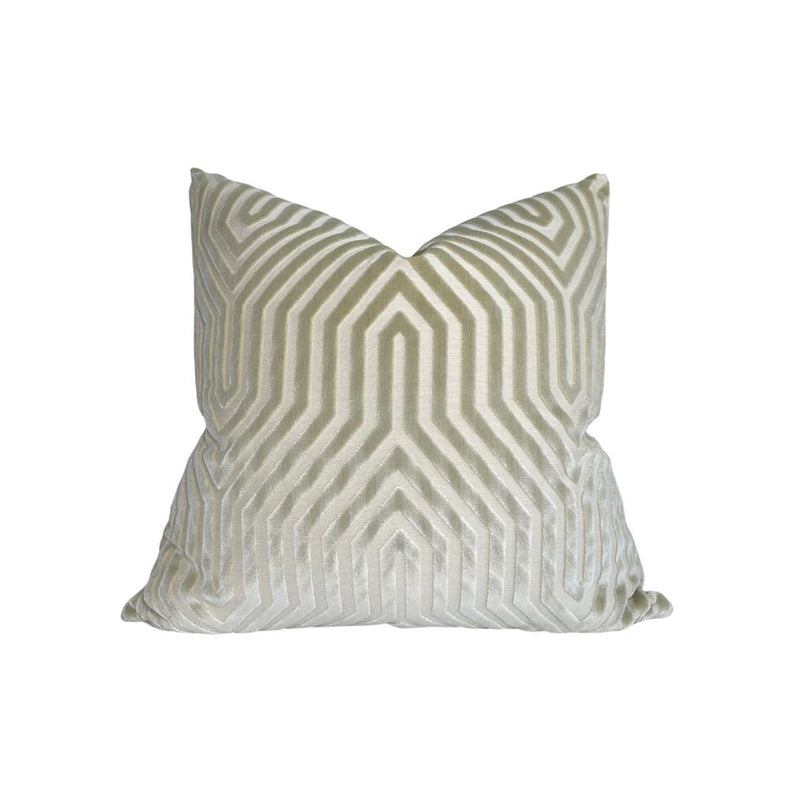 Vanderbilt Pillow Cover in Greige, Schumacher Textiles