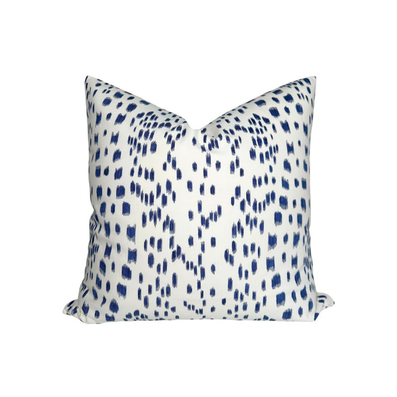 Les Touches Pillow Cover in Blue
