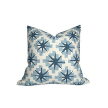 Starburst Pillow Cover in North Blue/Blue, Peter Dunham Textiles