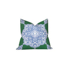 Medallion Pillow Cover in Blue and Green