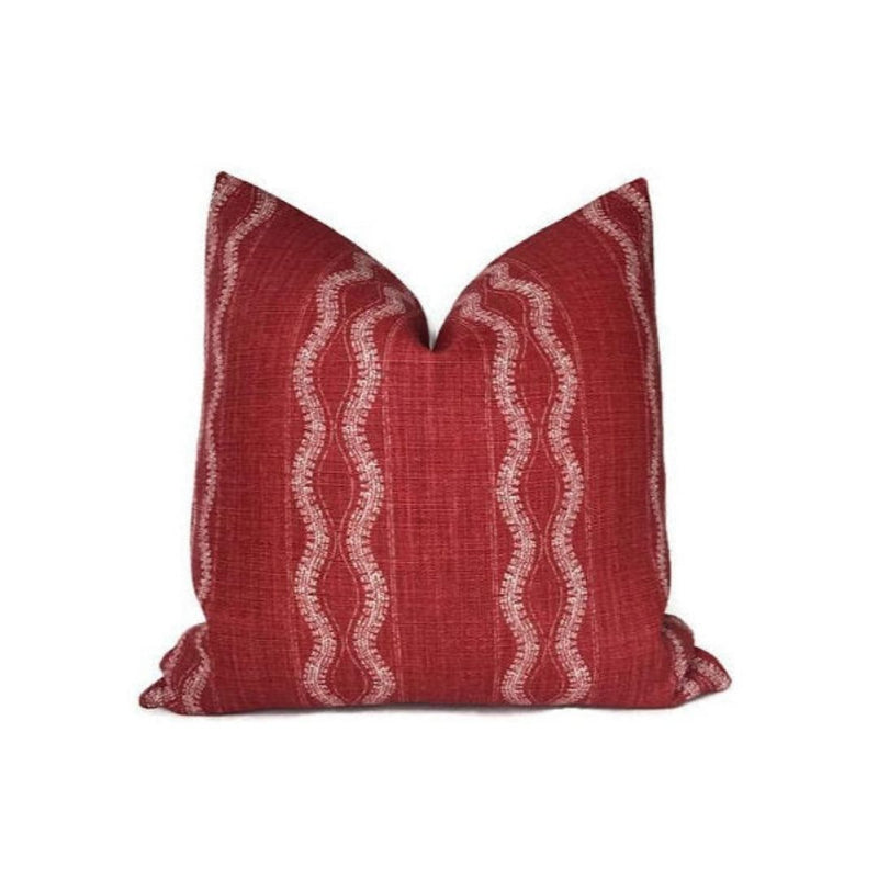 Zanzibar Pillow Cover in Red, Peter Dunham Textiles