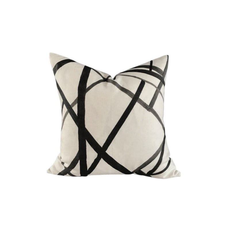 Kelly Wearstler Channels Pillow Cover in Ebony