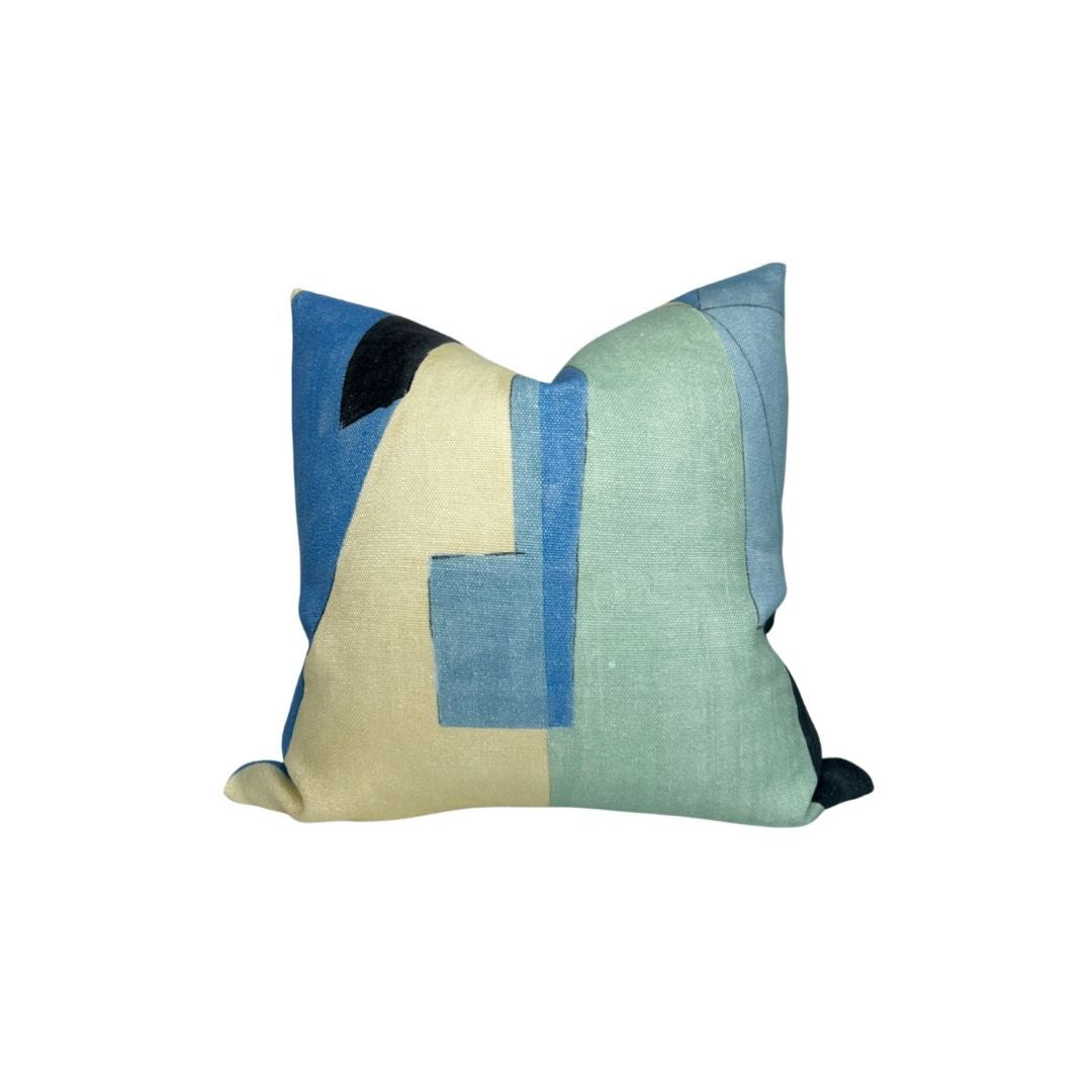 District Pillow Cover in Cobalt, Kelly Wearstler Textiles