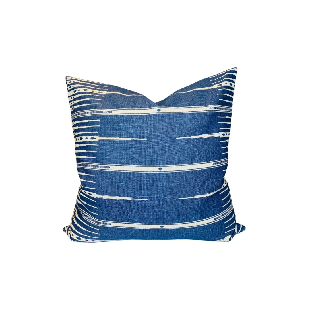Tangiers Pillow Cover in Indigo, Peter Dunham Textiles