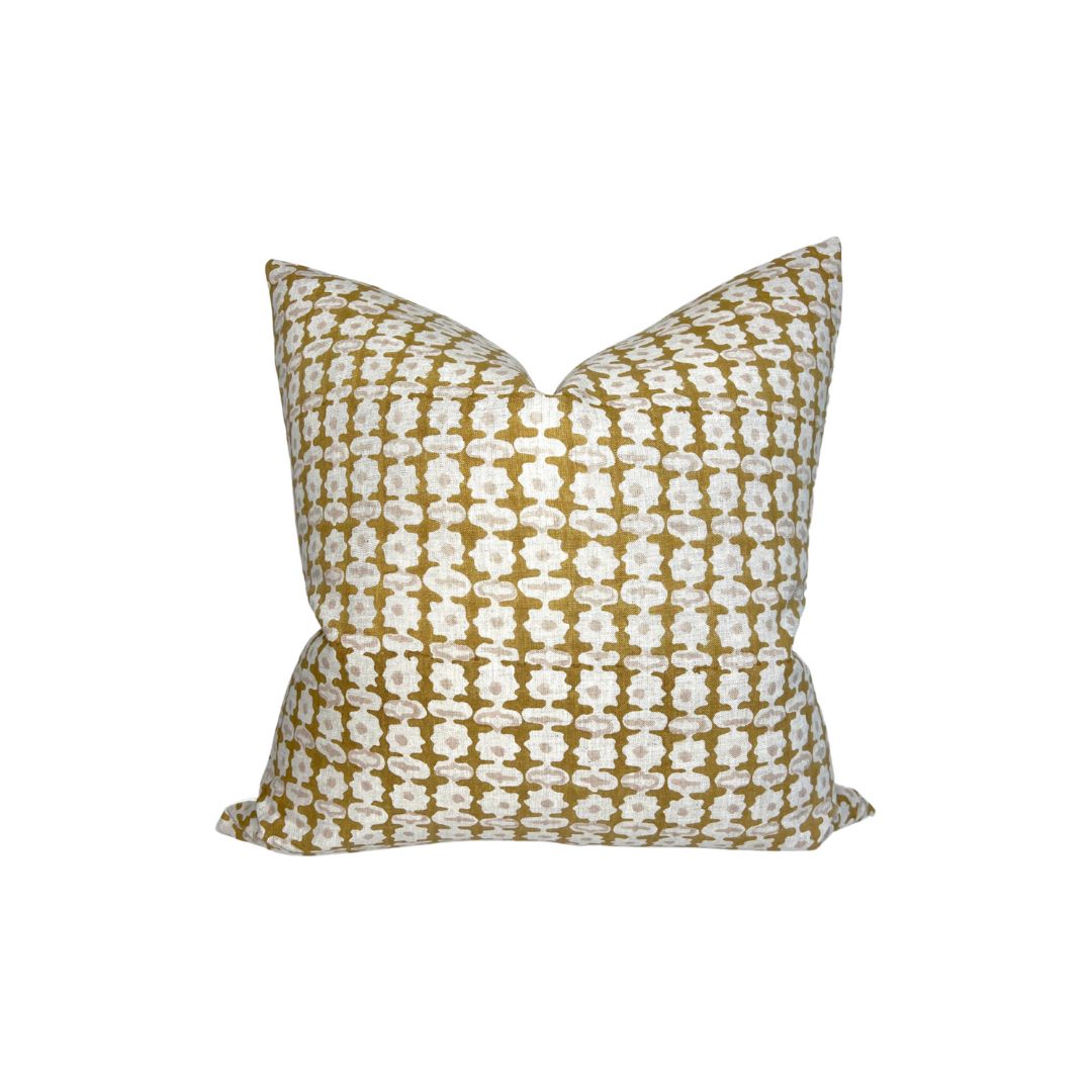 Pahari Pillow Cover in Saffron, Walter G Textiles