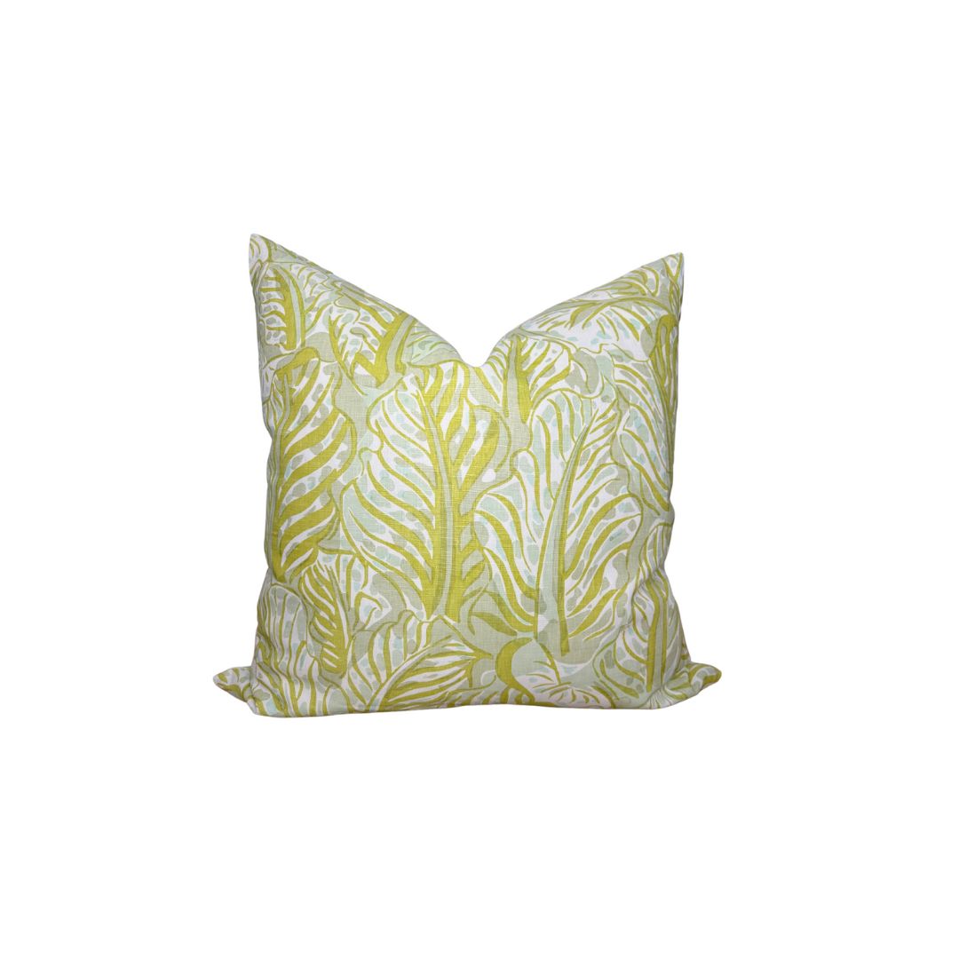 Mille Feuilles Pillow Cover in Pistachio Green