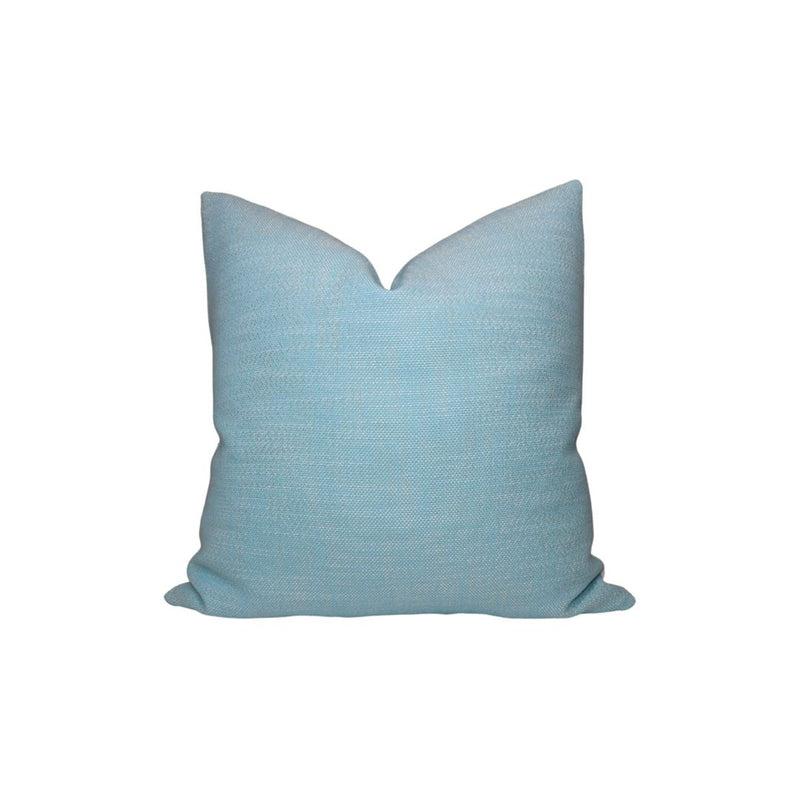 Outdoor Rough 'n Rowdy Woven Pillow Cover in Poolside Blue