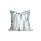 Running Stitches Pillow Cover in Blues, Schumacher Textiles