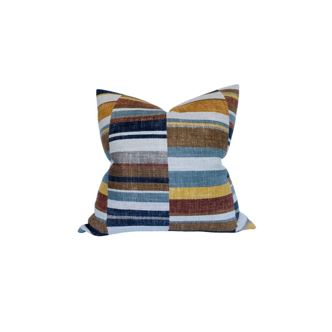 Nomad Block Print Pillow Cover in Rust