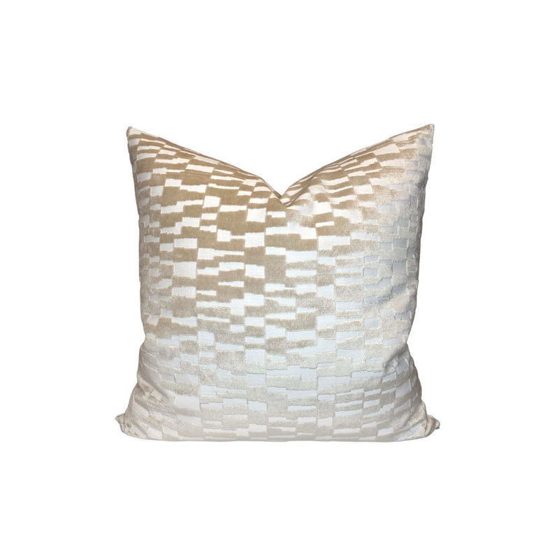 Mod Velvet Pillow Cover in Tan