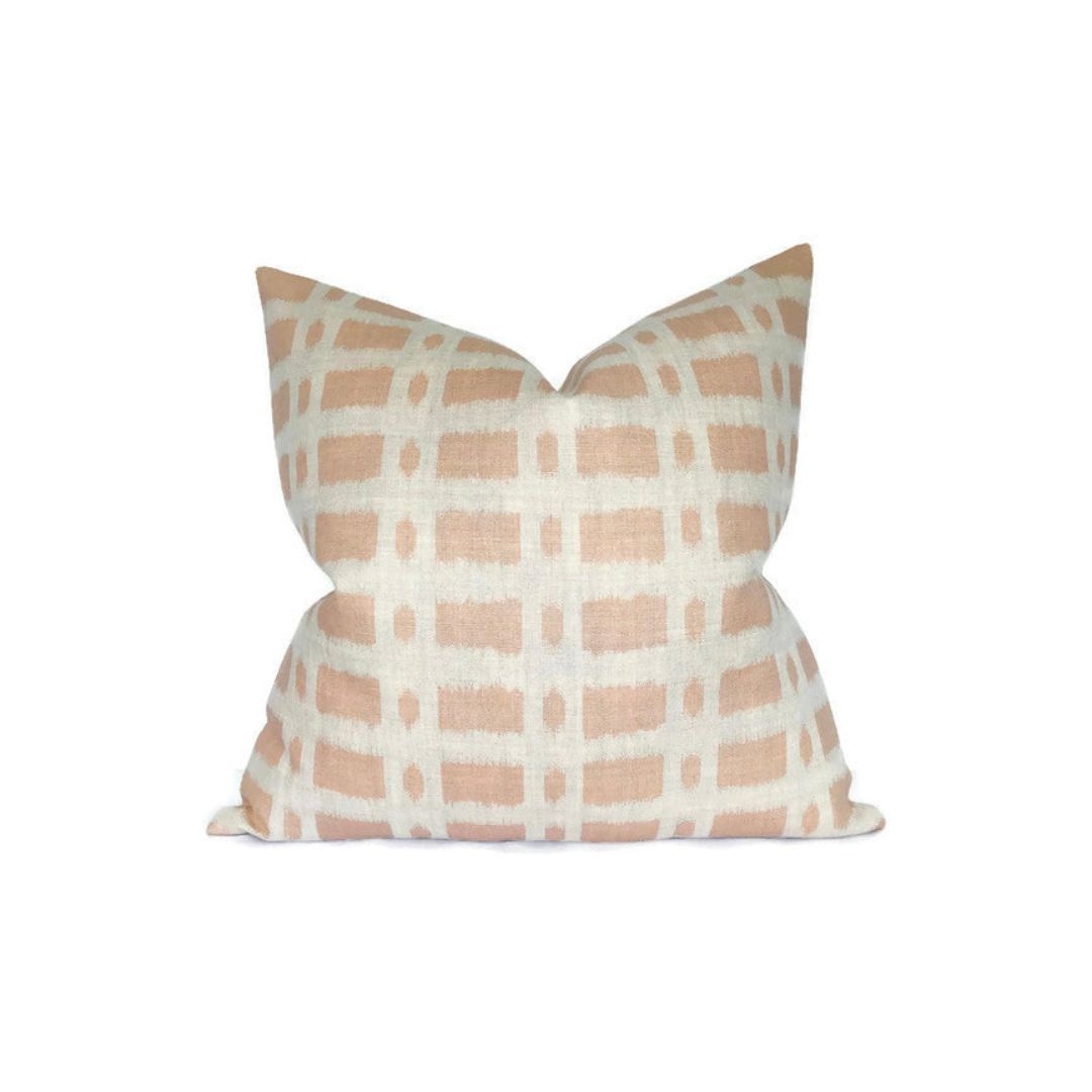 Townline Pillow Cover in Pink, Schumacher Textiles